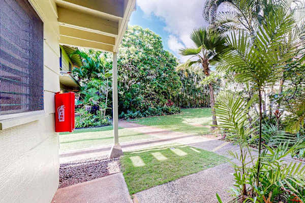 Private outdoor seating area perfect for enjoying the island breeze.