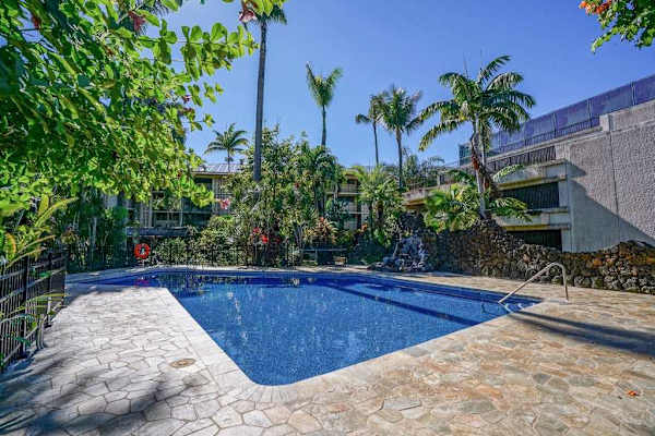 Resort Pool Surrounded By Island Serenity