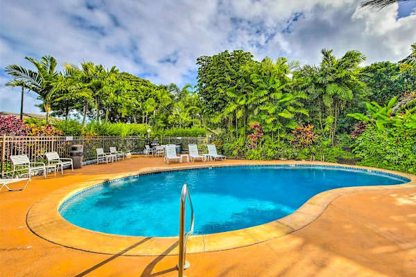 Enjoy a refreshing swim in the sparkling community pool.