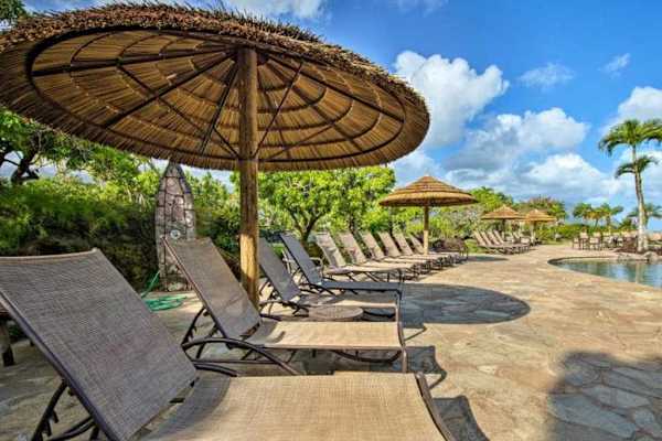 Lounge beneath the shade and enjoy relaxing tropical island weather