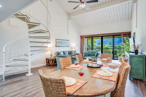 Bright dining area creates an inviting setting for shared meals