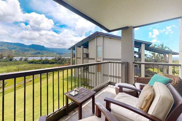 Step outside and admire sweeping mountain views from the balcony