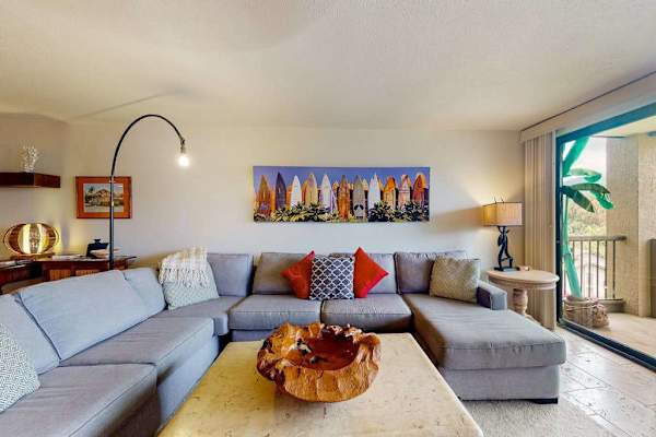 Gather comfortably in this inviting living space after island adventures