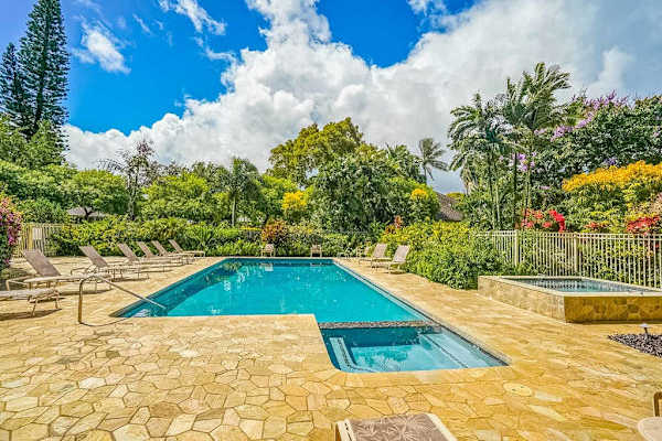 Resort Pool Ready For Sunny Island Days