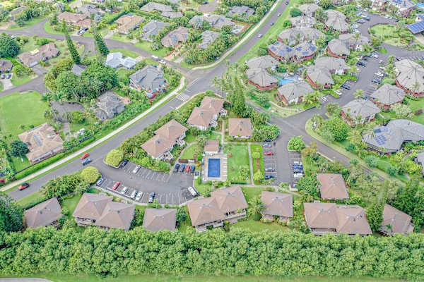 Paniolo Community Pool From Above