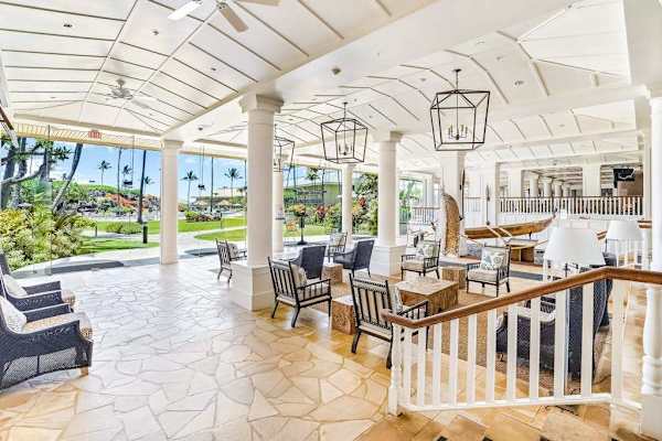 Relaxing Open Air Reception Area