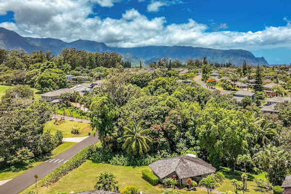 Aerial views of Hawaii.
