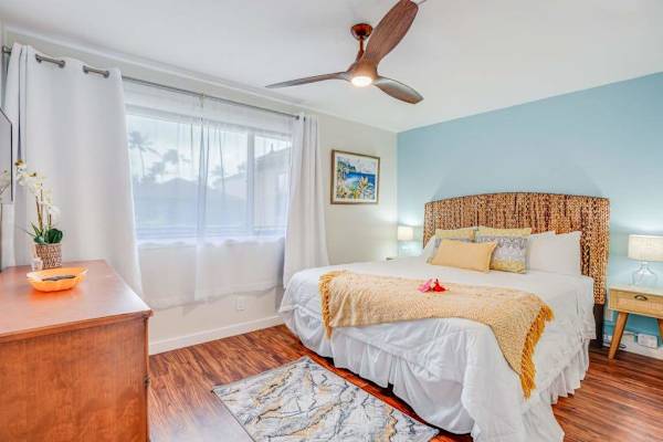 Serene Bedroom With Tropical Accents