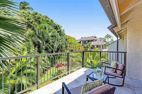 Private Lanai Surrounded By Lush Greenery