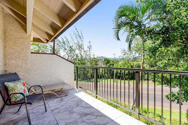 Private Lanai Surrounded By Tropical Greenery