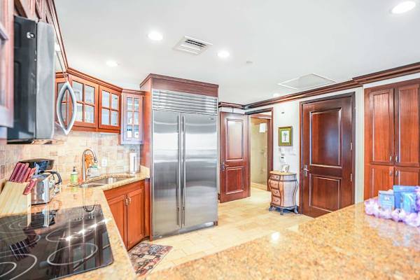 Spacious Kitchen With Sleek Stainless Finishes