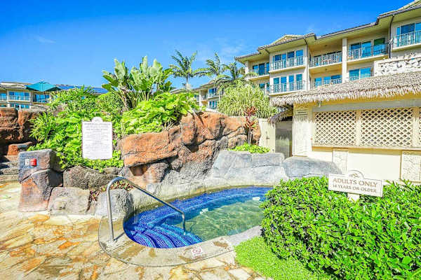 Private Hot Tub Surrounded By Tropical Beauty
