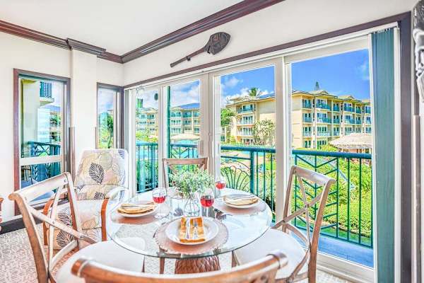 Sunlit Dining Room With Breathtaking Ocean Views

