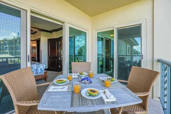 Private Balcony Dining With Tropical Views
