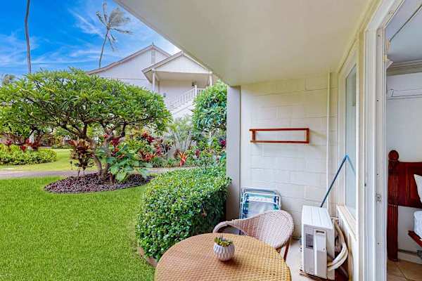Private Patio Surrounded By Tropical Gardens