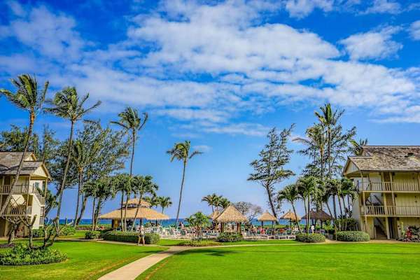Beautifully Landscaped Resort Courtyard
