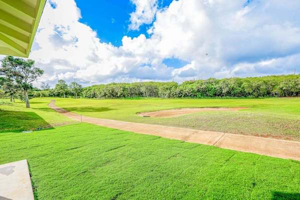 Peaceful fairway stretching beyond the home