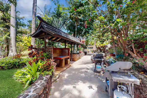 Serene garden courtyard for relaxing walks