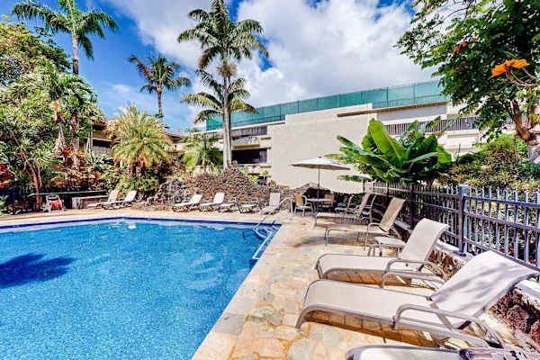 Poolside loungers made for total relaxation