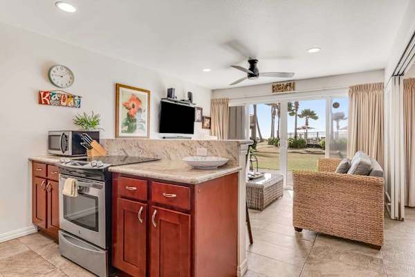 Bright kitchen with plenty of counter space
