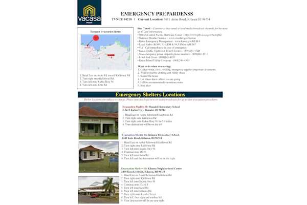 Review these emergency guidelines for important property safety information provided