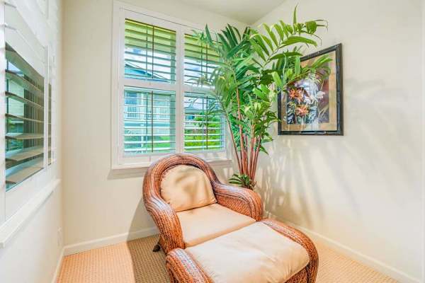 Relax in a chaise lounge chair while reading a good book. 