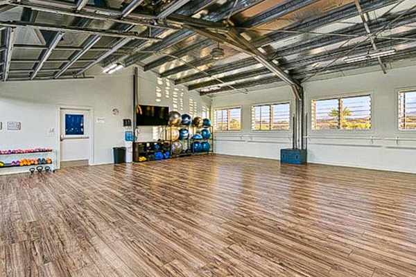 Keep moving with convenient on-site fitness amenities
