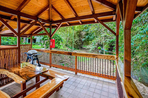 Open Air Pavilion In Lush Gardens