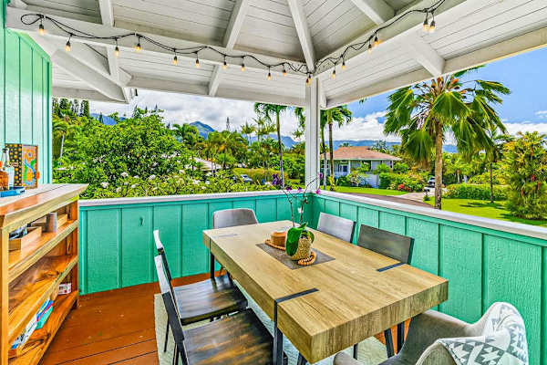 Covered Lanai For Open-Air Dining
