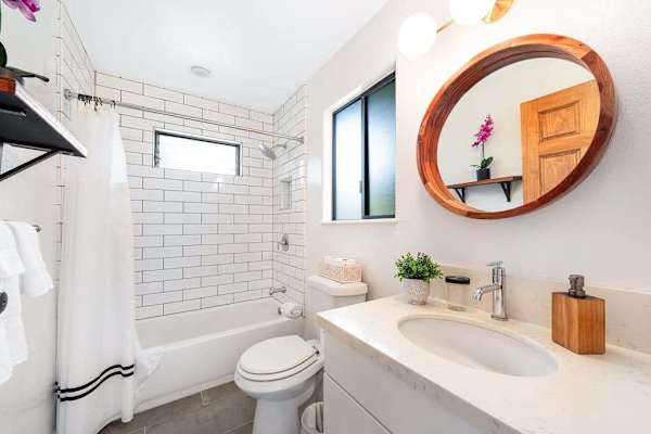 Resort-Style Vanity And Shower
