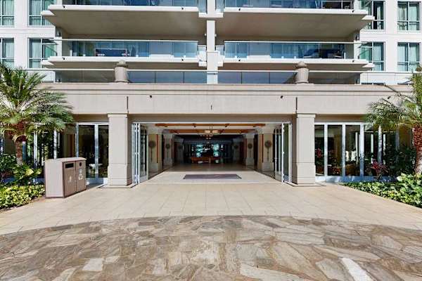 Elegant Resort Entrance Plaza