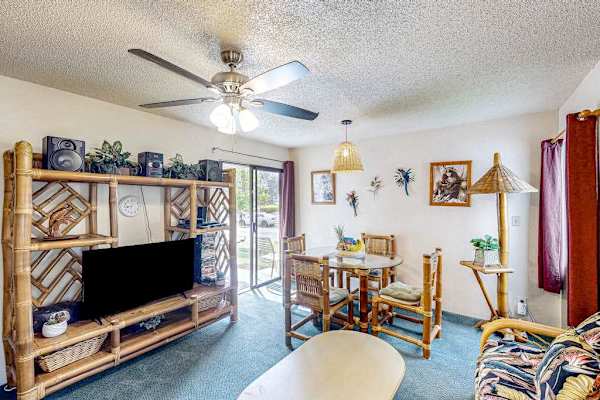 Open Living Area With Smart TV