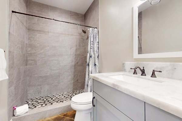 Refresh In A Stylish Walk-In Shower