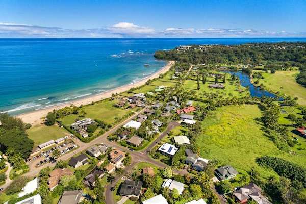 Aerial View Of Paradise By The Sea