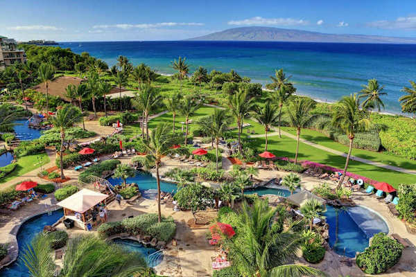Tropical Resort Pool & Ocean View