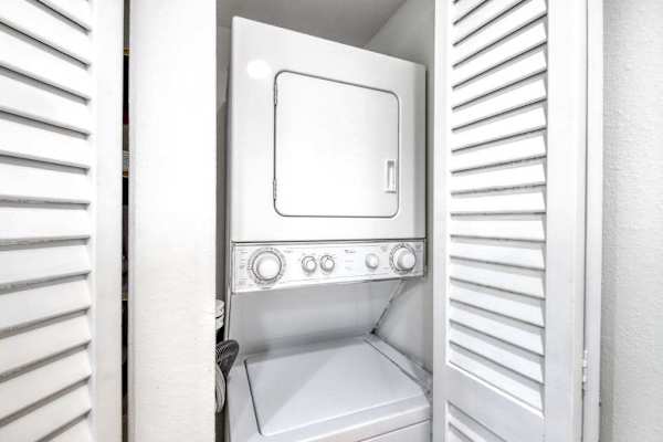 Convenient In Suite Laundry