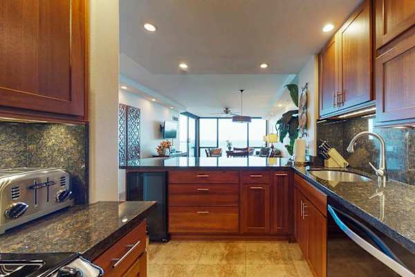 Gourmet Kitchen With Ocean Inspiration