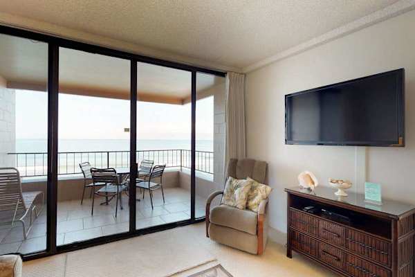 Private Balcony With Panoramic Blue Waters