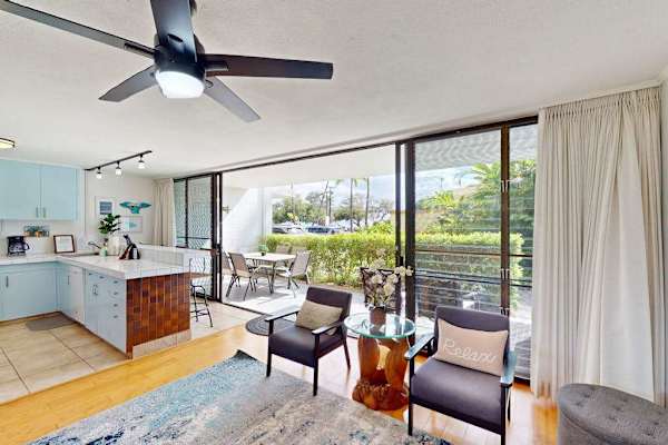 Spacious Open-Concept Layout with Wood Flooring