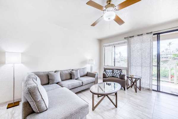Bright living room with comfortable seating and natural light