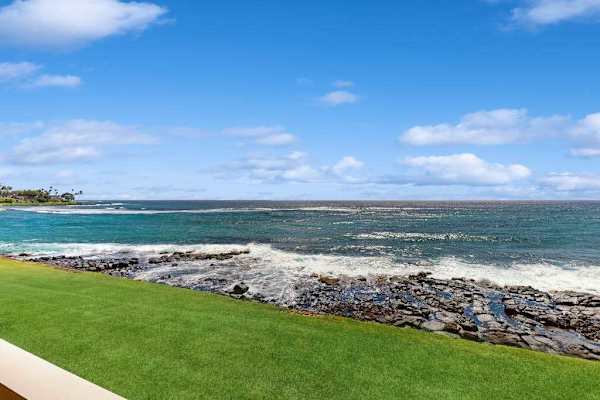 Oceanfront Lawn With Coastal Views