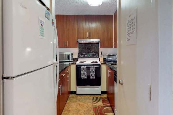 ull kitchen with everything needed for easy home cooking