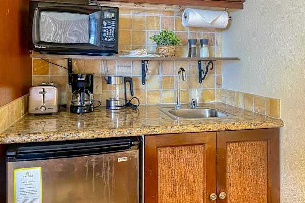 Convenient kitchenette for quick meals
