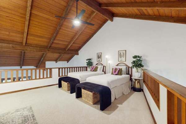 Spacious Loft Bedroom With Island Charm