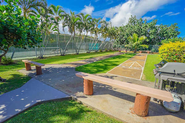  Enjoy a friendly game on the resort shuffleboard court