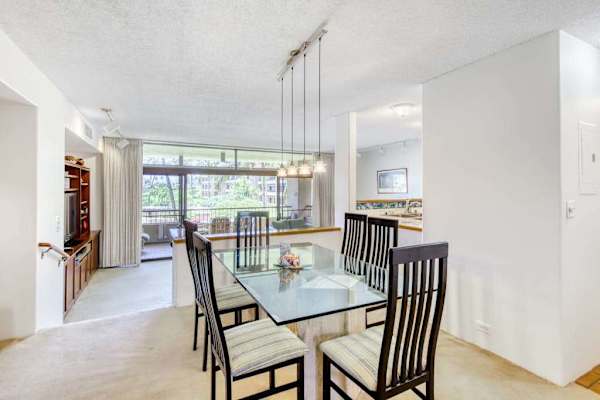 Open dining area for shared meals