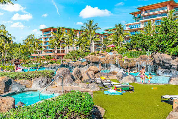 Resort Oasis With Pools And Waterfalls