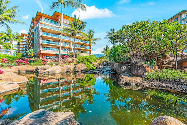 Peaceful Lagoon Surrounded By Resort Beauty