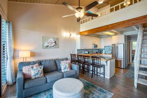 Open concept living/dining and kitchen