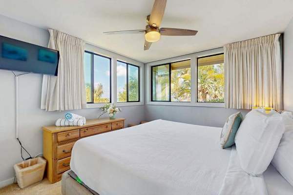 Peaceful Bedroom With Tropical Views
